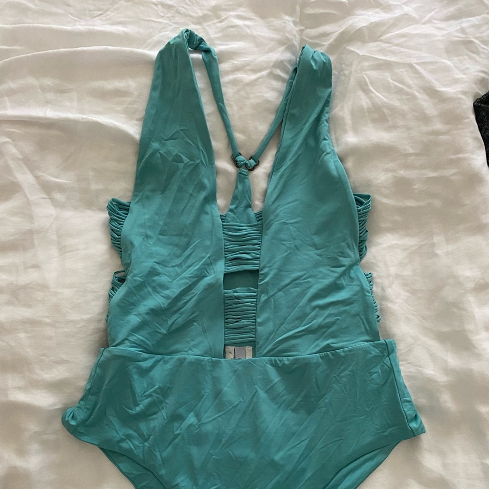 Teal swim suit, Isabella rose from Nordstrom